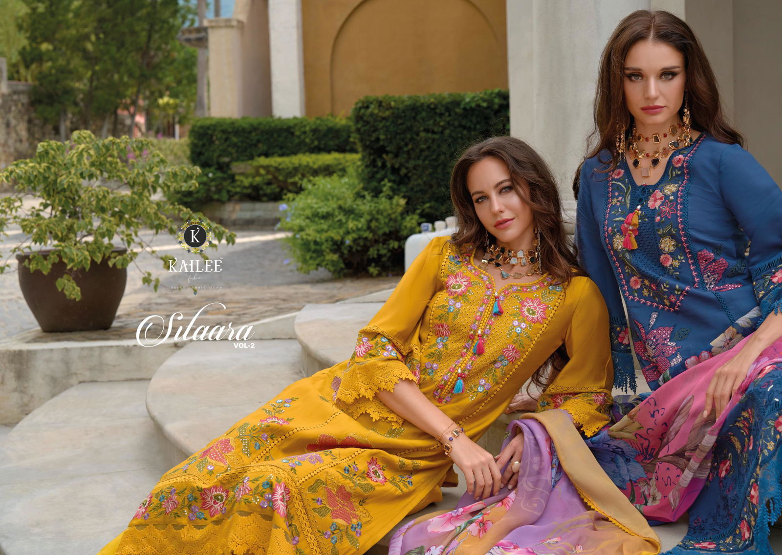 Sifaara Vol 2 By Kailee Viscose Muslin Pakistani Readymade Suits Wholesale Online